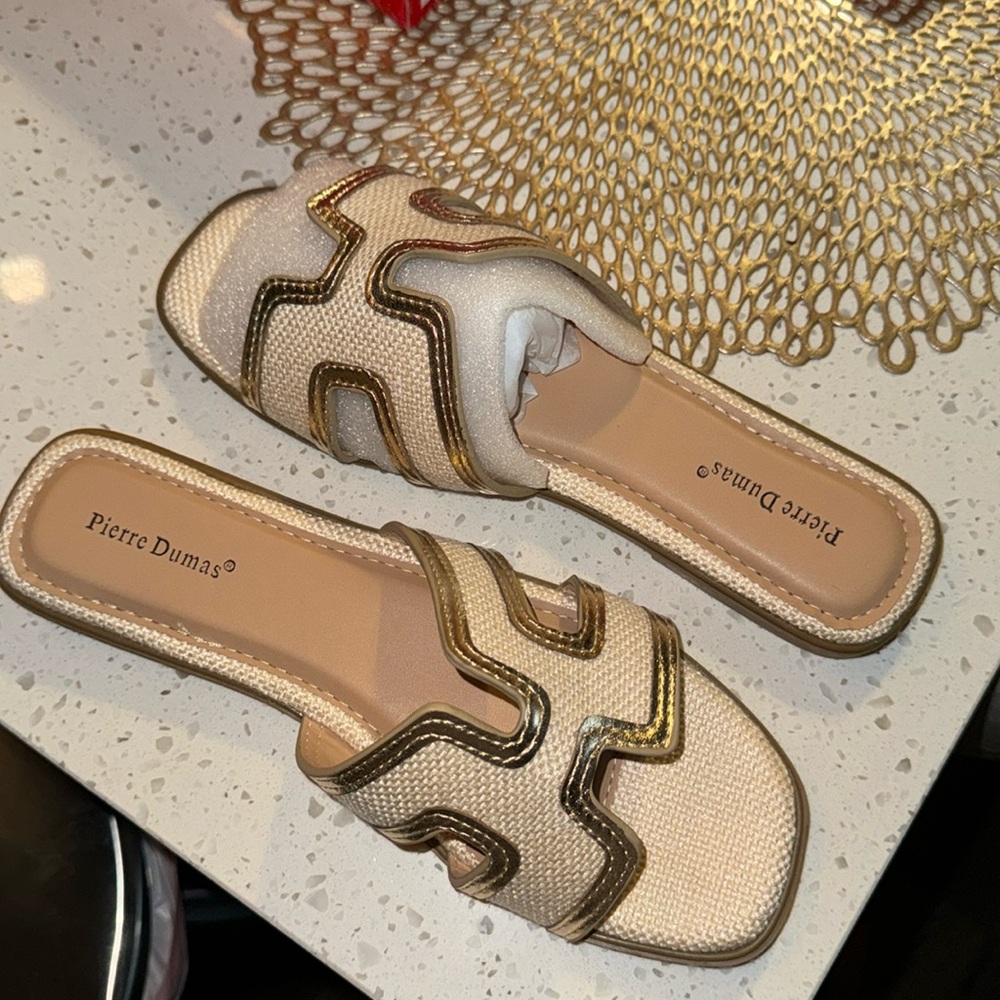 Gold sandals
